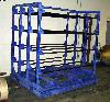 SHICKEL Corp Let Off / Roll Storage Stands, 16 roll capacity.
